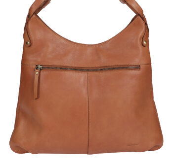 Ladies Leather Shoulder/Cross Body Style 8005 Tan