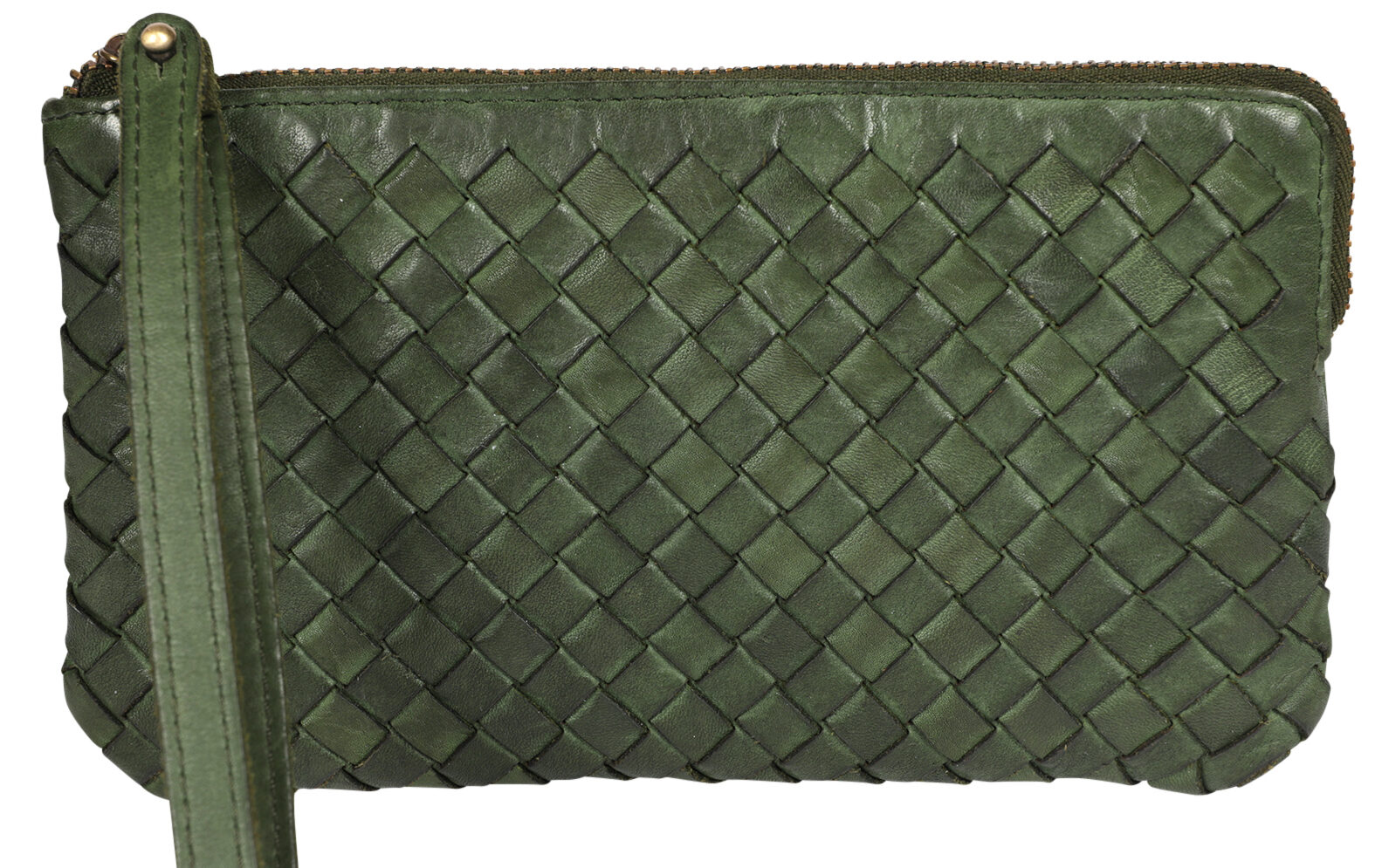 Ladies Leather Wristlet and Leather Wallet Style 8220 Olive
