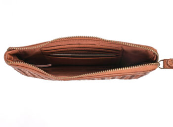 Ladies Leather Wristlet and Leather Wallet Style 8220 Black